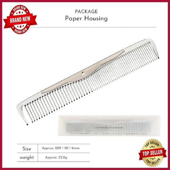 Japanese Chrome-Tech Hair Comb Lightweight Static Reducing Professional main image 7
